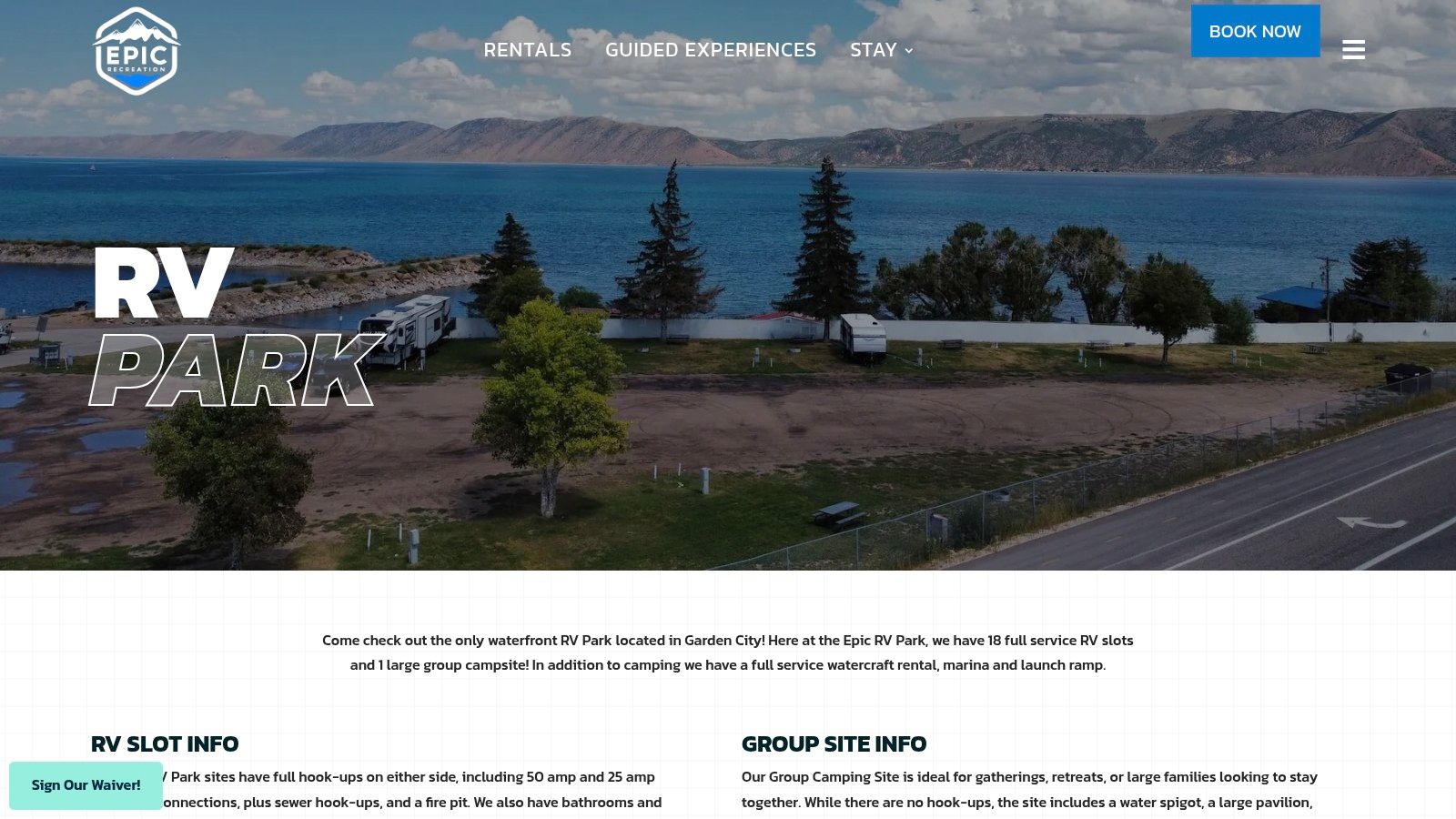 Epic RV Park & Marina (Garden City waterfront)